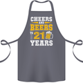 21st Birthday 21 Year Old Funny Alcohol Cotton Apron 100% Organic Steel