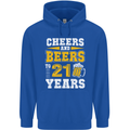 21st Birthday 21 Year Old Funny Alcohol Mens 80% Cotton Hoodie Royal Blue