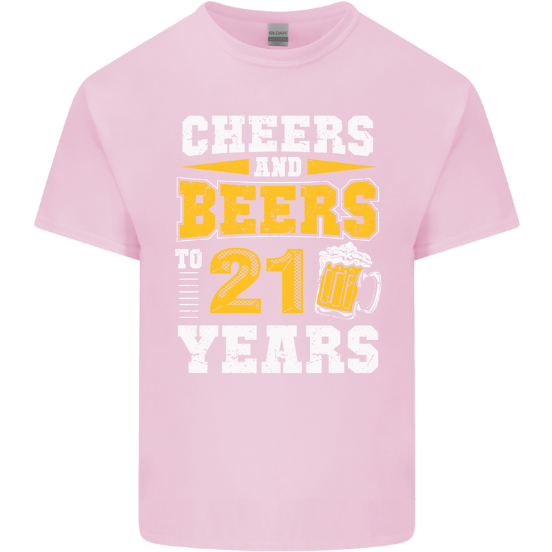 21st Birthday 21 Year Old Funny Alcohol Mens Cotton T-Shirt Tee Top Light Pink