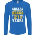 21st Birthday 21 Year Old Funny Alcohol Mens Long Sleeve T-Shirt Royal Blue