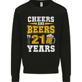 21st Birthday 21 Year Old Funny Alcohol Mens Sweatshirt Jumper Black