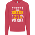 21st Birthday 21 Year Old Funny Alcohol Mens Sweatshirt Jumper Heliconia