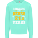 21st Birthday 21 Year Old Funny Alcohol Mens Sweatshirt Jumper Peppermint