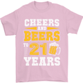 21st Birthday 21 Year Old Funny Alcohol Mens T-Shirt 100% Cotton Light Pink