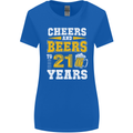 21st Birthday 21 Year Old Funny Alcohol Womens Wider Cut T-Shirt Royal Blue