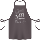 21st Birthday 21 Year Old Geek Funny Maths Cotton Apron 100% Organic Dark Grey