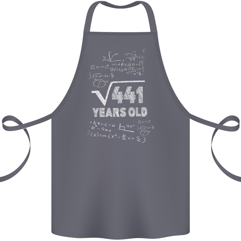21st Birthday 21 Year Old Geek Funny Maths Cotton Apron 100% Organic Steel