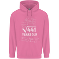 21st Birthday 21 Year Old Geek Funny Maths Mens 80% Cotton Hoodie Azelea