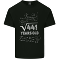 21st Birthday 21 Year Old Geek Funny Maths Mens Cotton T-Shirt Tee Top Black