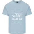 21st Birthday 21 Year Old Geek Funny Maths Mens Cotton T-Shirt Tee Top Light Blue