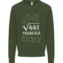 21st Birthday 21 Year Old Geek Funny Maths Mens Sweatshirt Jumper Forest Green