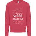 21st Birthday 21 Year Old Geek Funny Maths Mens Sweatshirt Jumper Heliconia