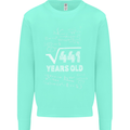 21st Birthday 21 Year Old Geek Funny Maths Mens Sweatshirt Jumper Peppermint