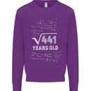 21st Birthday 21 Year Old Geek Funny Maths Mens Sweatshirt Jumper Purple