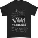 21st Birthday 21 Year Old Geek Funny Maths Mens T-Shirt 100% Cotton Black