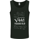 21st Birthday 21 Year Old Geek Funny Maths Mens Vest Tank Top Black