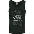 21st Birthday 21 Year Old Geek Funny Maths Mens Vest Tank Top Black