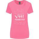 21st Birthday 21 Year Old Geek Funny Maths Womens Wider Cut T-Shirt Azalea