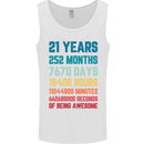 21st Birthday 21 Year Old Mens Vest Tank Top White