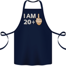21st Birthday Funny Offensive 21 Year Old Cotton Apron 100% Organic Navy Blue