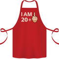 21st Birthday Funny Offensive 21 Year Old Cotton Apron 100% Organic Red