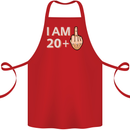 21st Birthday Funny Offensive 21 Year Old Cotton Apron 100% Organic Red