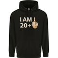 21st Birthday Funny Offensive 21 Year Old Mens 80% Cotton Hoodie Black
