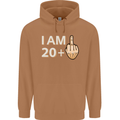 21st Birthday Funny Offensive 21 Year Old Mens 80% Cotton Hoodie Caramel Latte