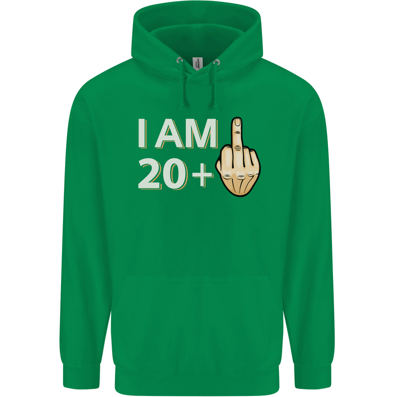 21st Birthday Funny Offensive 21 Year Old Mens 80% Cotton Hoodie Irish Green