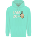 21st Birthday Funny Offensive 21 Year Old Mens 80% Cotton Hoodie Peppermint