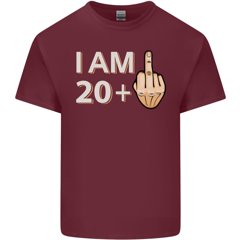 21st Birthday Funny Offensive 21 Year Old Mens Cotton T-Shirt Tee Top Maroon