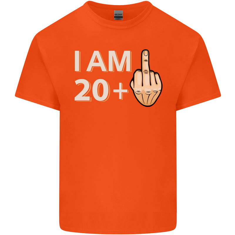 21st Birthday Funny Offensive 21 Year Old Mens Cotton T-Shirt Tee Top Orange
