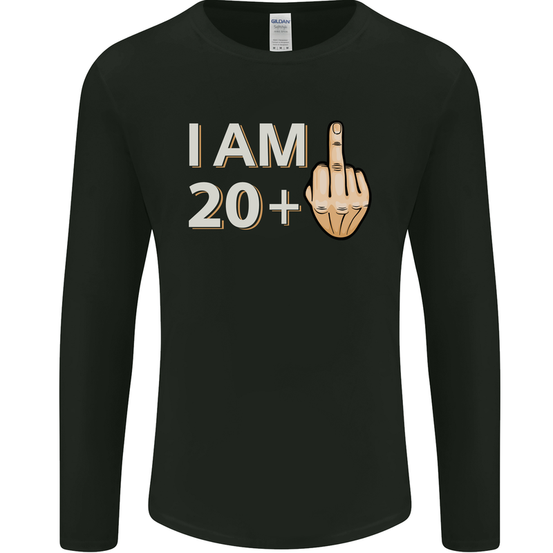 21st Birthday Funny Offensive 21 Year Old Mens Long Sleeve T-Shirt Black