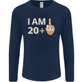 21st Birthday Funny Offensive 21 Year Old Mens Long Sleeve T-Shirt Navy Blue