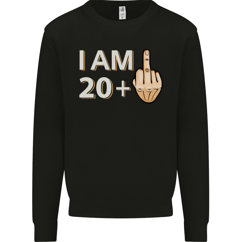 21st Birthday Funny Offensive 21 Year Old Mens Sweatshirt Jumper Black