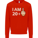21st Birthday Funny Offensive 21 Year Old Mens Sweatshirt Jumper Bright Red