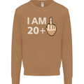 21st Birthday Funny Offensive 21 Year Old Mens Sweatshirt Jumper Caramel Latte