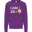 21st Birthday Funny Offensive 21 Year Old Mens Sweatshirt Jumper Purple