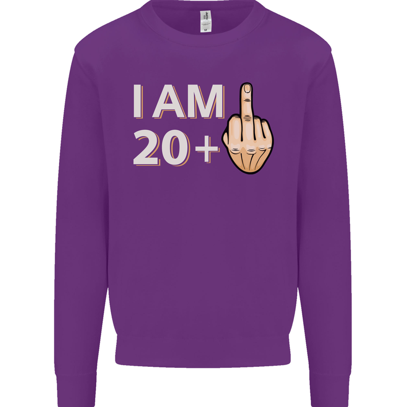 21st Birthday Funny Offensive 21 Year Old Mens Sweatshirt Jumper Purple