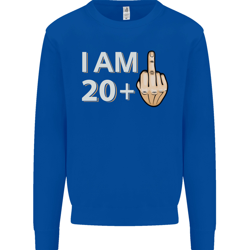 21st Birthday Funny Offensive 21 Year Old Mens Sweatshirt Jumper Royal Blue