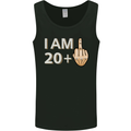21st Birthday Funny Offensive 21 Year Old Mens Vest Tank Top Black