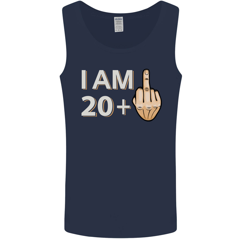 21st Birthday Funny Offensive 21 Year Old Mens Vest Tank Top Navy Blue