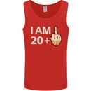 21st Birthday Funny Offensive 21 Year Old Mens Vest Tank Top Red