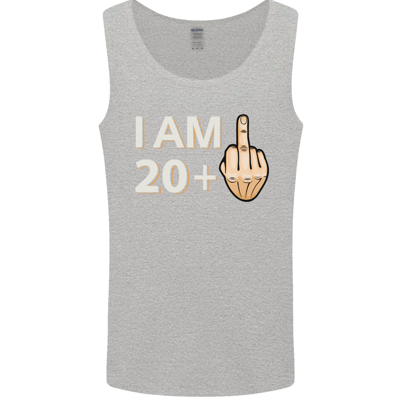 21st Birthday Funny Offensive 21 Year Old Mens Vest Tank Top Sports Grey
