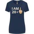 21st Birthday Funny Offensive 21 Year Old Womens Wider Cut T-Shirt Navy Blue