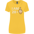 21st Birthday Funny Offensive 21 Year Old Womens Wider Cut T-Shirt Yellow
