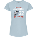 22 Year Wedding Anniversary 22nd Rugby Womens Petite Cut T-Shirt Light Blue