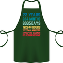 22nd Birthday 22 Year Old Cotton Apron 100% Organic Forest Green