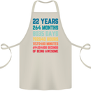 22nd Birthday 22 Year Old Cotton Apron 100% Organic Natural