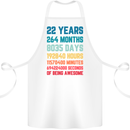 22nd Birthday 22 Year Old Cotton Apron 100% Organic White